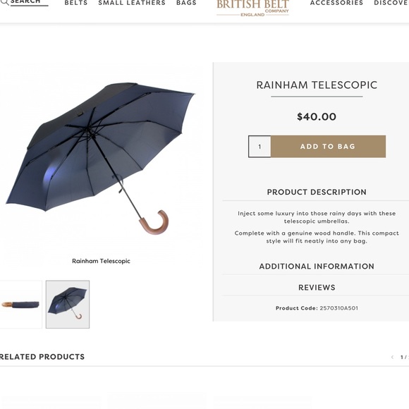 British Belt Company Umbrella - Picture 5 of 5